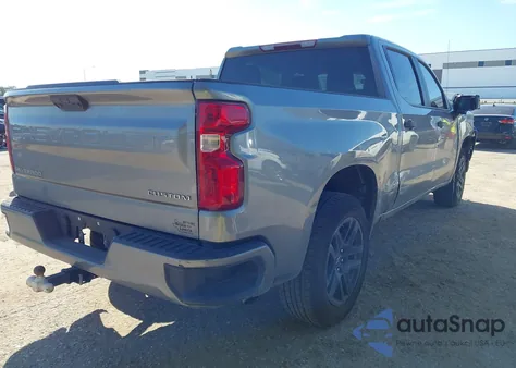 2024 Chevrolet Silverado 1500 2Wd Short Bed Custom z USA, uszkodzony, nr VIN 1GCPABEK6RZ323639